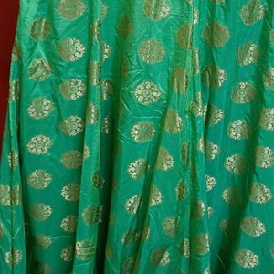 Green Anarkali Chudithar