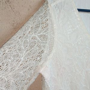 🇨🇳 MILLER'S Trendy Lace Top Layered White