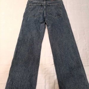 Vintage Wash Straight Fit Jeans