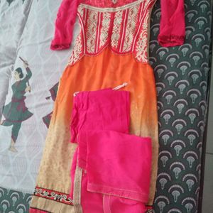 Buy 1 party wear kurta and leggings , Get 1 gown Free