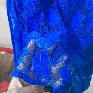 Royal Blue Netted Top