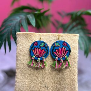 Hand Painted Earrings.