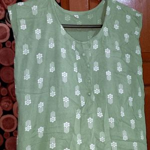 Sleeveless Daily Wear Women  Kurti