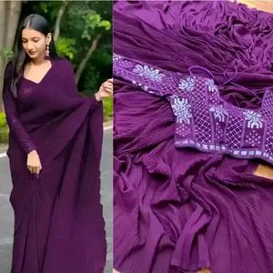 Party Wear Crush Saree