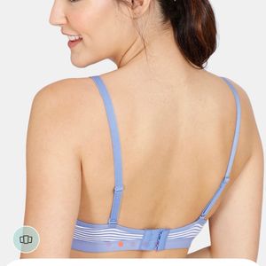 Zivame Striped Non Padded Light Wear Bra