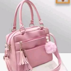 Pink hand bag