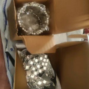 Mirror Work Jewellery Set With Free Bais