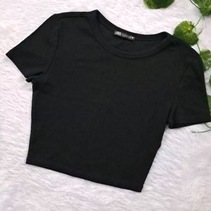 Zara Basic Crop Tee