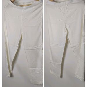 Cotton Straight Pant - Off White