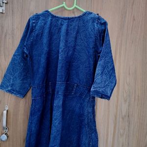 Denim Kurta