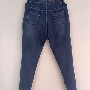 Blue High Waist Jeans For Women