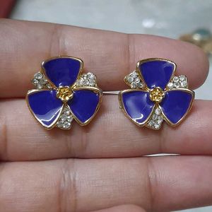 Violet Stone Studs