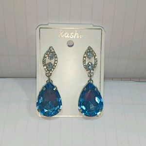 Platinum Blue Earrings