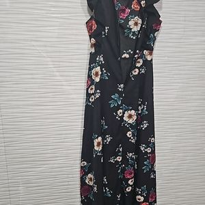 Clasdic Floral Black Gown