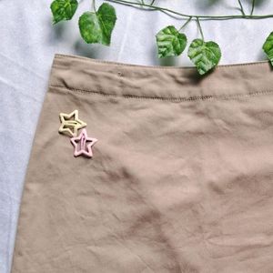 Y2k pinteresty beige skirt