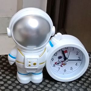 Space Theme Astronauts Spaceman Alarm Table Clock