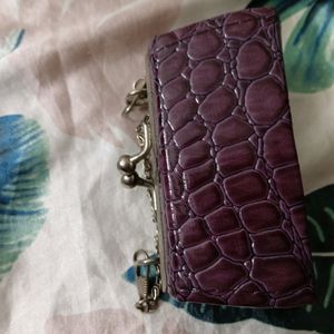 Mini Purple Wallet