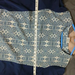 Blue Printed Kurta