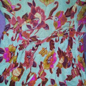 Flower Printed Indo Western Dress