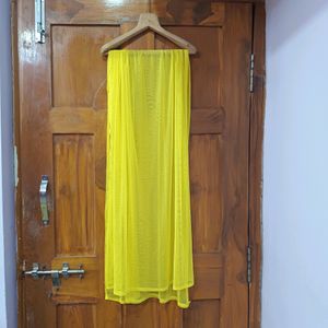 Pretty Yellow Anarkali Dress