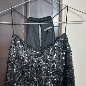 Black Sequin Dress