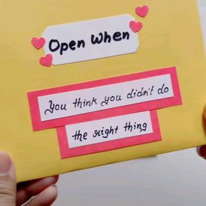 "Open When You" Letter