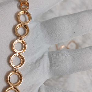 Rose Gold American Diamond Necklace