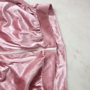 cropped aesthetic jacket pink velvet!!