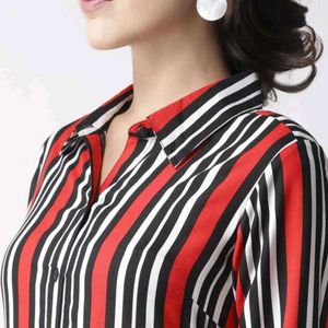 Striped Shirt Dress