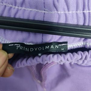 Purple Trackpants For Both Men And Women - M Size