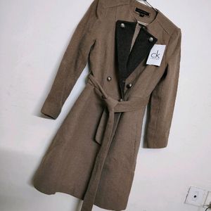 NEW WITH TAG KHAKI OVERCOAT