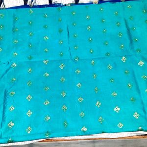 Party Wedding Wear Heavy Golden Design Saree