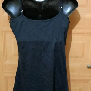 Black Stensil Party Look Camisole/ Slip.