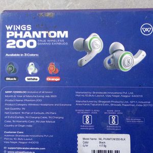 Wings Brand Bluetooth.Divise Name Phantom