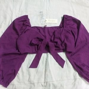 Purple Crop Top