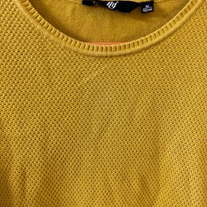 Fig Yellow Knitted Sweatshirt