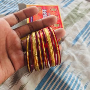 Brand New Red Color And 2 Pack Shyam Bangles