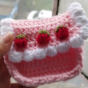 Crochet Strawberry Wallet🍓