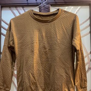 Shimmer Brown Sweater