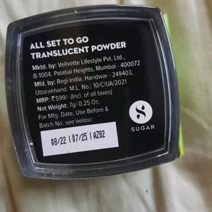 Sugar Translucent Powder ( All Set To Go)