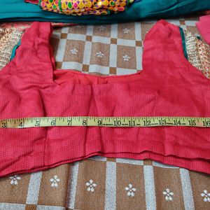 New Jaipuri Print Saree With Blouse For Festive