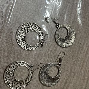 Oxidised Earring