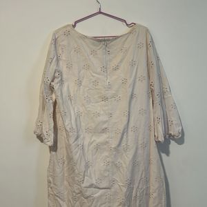 White Shift Dress