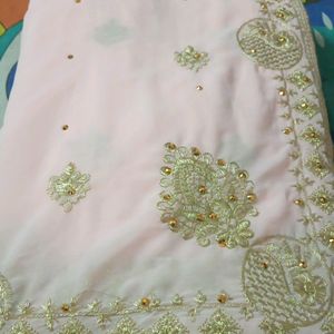 Embroidery Work Georgette Saree