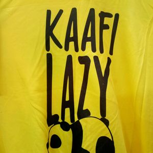 Yellow Kaafi Lazy T Shirt