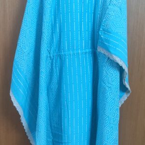 Beautiful Cotton Kaftan, Fresh And Unused