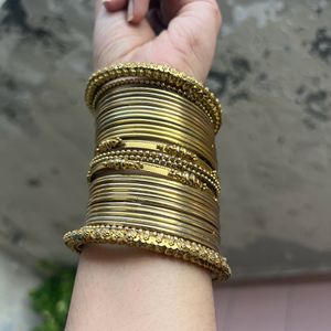 Golden Bangles Set