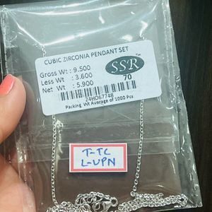 Silver elegant Pendant set