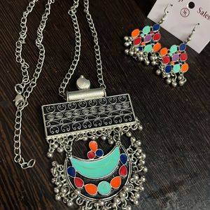 Multicolour Silver Indian Jwellery