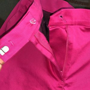 Pink Formal Office Pants For Women Girls